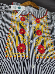 Lining imported Embroidered Frock
